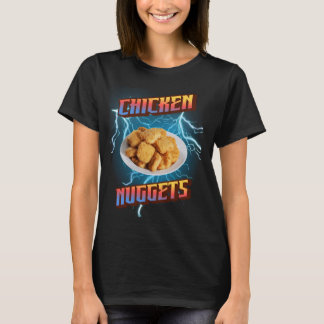 Chicken Nuggets Funny Heavy Metal, Rap Bootleg Sty T-shirt