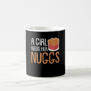 Chicken Nuggets Girls heeft haar ruggen nodig Koffiemok