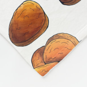 Chicken Nuggets met Ketchup Junk Food Foodie Fleece Deken