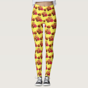 Chicken Nuggets met Ketchup Junk Food Foodie Leggings