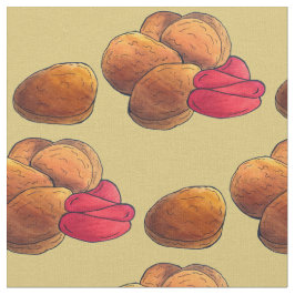 Chicken Nuggets met Ketchup Junk Food Foodie Stof