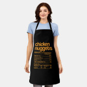 Chicken Nuggets Nutrition Facts Funny Thanksgiving Schort (Gedragen)