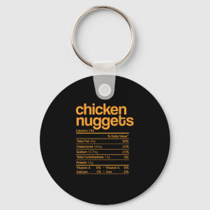 Chicken Nuggets Nutrition Facts Funny Thanksgiving Sleutelhanger
