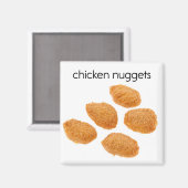 Chicken Nuggets Refkoelkast Magnet (Voorkant / Achterkant)