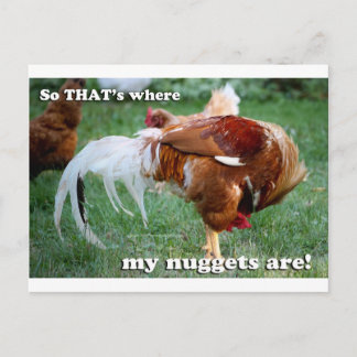 Chicken Nuggets - Rooster Briefkaart
