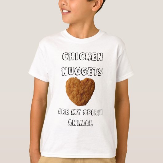 Chicken Nuggets zijn mijn Spirit Animal T-shirt (Voorkant)