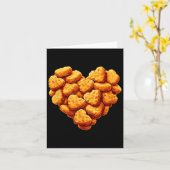 Chicken Nuggets zijn mijn Valentijn hart Funny Val Kaart (Gele Bloem)