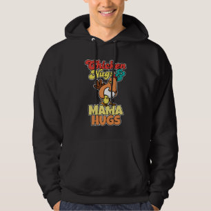 Chicken Nugs en Mama Hugs Funny Moederdag Hoodie