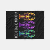 Chicken Of The Ditch - Mardi Gras Cajun Kreeft - Fleece Deken (Voorkant (Horizontaal))