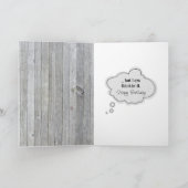 Chicken On Barn Wood voor 80ste verjaardag Kaart (Binnen)