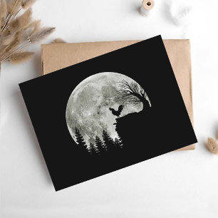 Chicken on Mountain Halloween Chicken Lovers Briefkaart