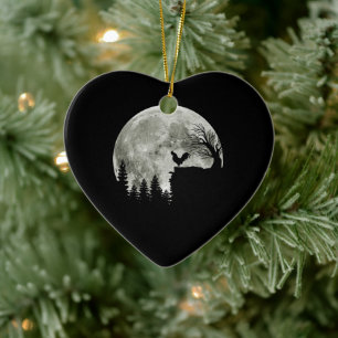 Chicken on Mountain Halloween Chicken Lovers Keramisch Ornament