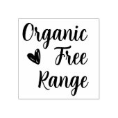 Chicken Organic Free Range Egg Carton Rubber Stamp Rubberstempel (Afrduk)