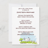 Chicken Organic Planet Baby Shower-uitvindingen Kaart (Achterkant)