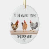 Chicken Ornament Christmas Chicken Lover Gift (Rechts)