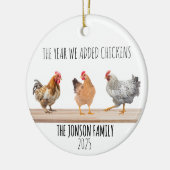 Chicken Ornament Christmas Chicken Lover Gift (Links)