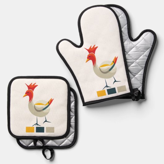 Chicken Ovenwant & Pannenlap Set (Voorkant / Achterkant)