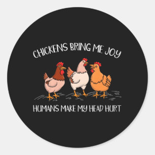 Chicken Owner Chicken Lover Poultry Boerderij Ronde Sticker