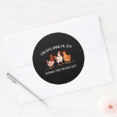 Chicken Owner Chicken Lover Poultry Boerderij Ronde Sticker (Envelop)