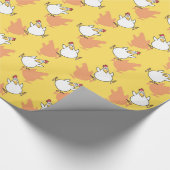 CHICKEN PANIC door Sandra Boynton [geel] Cadeaupapier (Hoek)