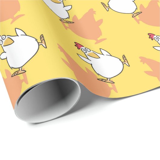 CHICKEN PANIC door Sandra Boynton [geel] Cadeaupapier (Rol Hoek)
