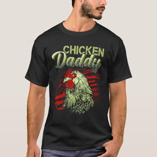 Chicken papa american t-shirt (Voorkant)