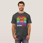 Chicken papa Farmer Chicken LGBTQ Gay Pride T-shirt (Voorkant volledig)