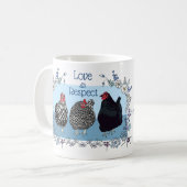 Chicken Paradise Hawaii Hens Mok/めんどりマ グ Koffiemok (Voorkant links)