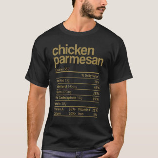 Chicken Parmesan Voedingswaarde Feit  Thanksgiving T-shirt