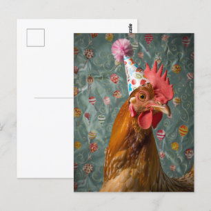 Chicken Party Pet Briefkaart