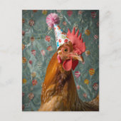 Chicken Party Pet Briefkaart (Voorkant)