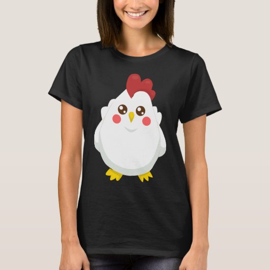 chicken pattern t-shirt (Voorkant)