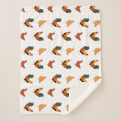 Chicken Patterned Sherpa Deken (Voorkant)