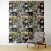 Chicken Photo Collage Wandkleed (In situ)