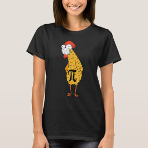 Chicken Pi Day Face Masker Leerling Student Quaran T-shirt