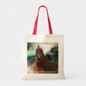 Chicken Portrait Tote Bag (Voorkant)
