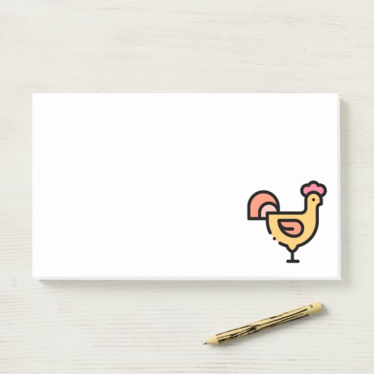 Chicken Post-it® Notes (Op bureau)