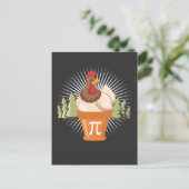 Chicken Pot Funny Pi Day Wiskunde minnaar 3.14 Briefkaart (Staand voorkant)