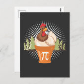 Chicken Pot Funny Pi Day Wiskunde minnaar 3.14 Briefkaart (Voorkant / Achterkant)