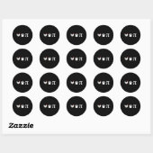 Chicken Pot Pi 3.14 Funny Pi Day Wiskunde Teacher Ronde Sticker (Vel)