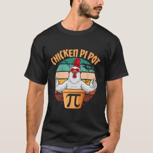 Chicken Pot Pi Apparel Pi Day  Retro Wiskunde L T-shirt