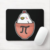 Chicken Pot Pi Day Funny Wiskunde leraar wiskunde Muismat (Met muis)