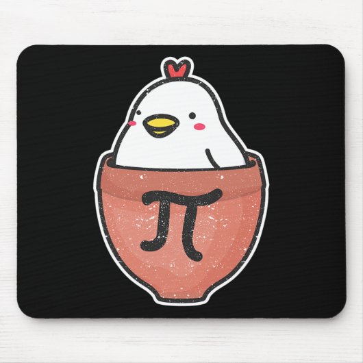 Chicken Pot Pi Day Funny Wiskunde leraar wiskunde Muismat (Voorkant)