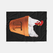 Chicken Pot Pi Day Gift Mannen Vrouwen Kinder Wisk Fleece Deken (Voorkant (Horizontaal))