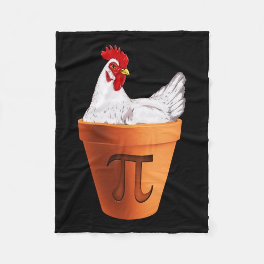 Chicken Pot Pi Day Gift Mannen Vrouwen Kinder Wisk Fleece Deken (Voorkant)