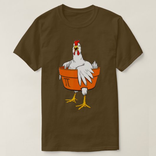 Chicken Pot PI Day Gift Mannen Vrouwen Kinder Wisk T-shirt (Design voorkant)