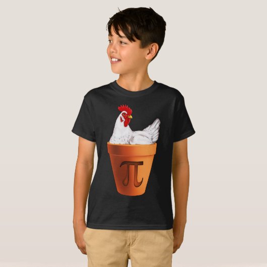 Chicken Pot Pi Day Gift Mannen Vrouwen Kinder Wisk T-shirt (Voorkant volledig)