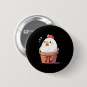 Chicken Pot Pi Day Mannen Vrouwen Kinder Wiskunde Ronde Button 5,7 Cm (Voorkant /achterkant)