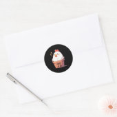 Chicken Pot Pi Day Mannen Vrouwen Kinder Wiskunde Ronde Sticker (Envelop)