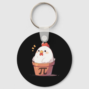 Chicken Pot Pi Day Mannen Vrouwen Kinder Wiskunde  Sleutelhanger